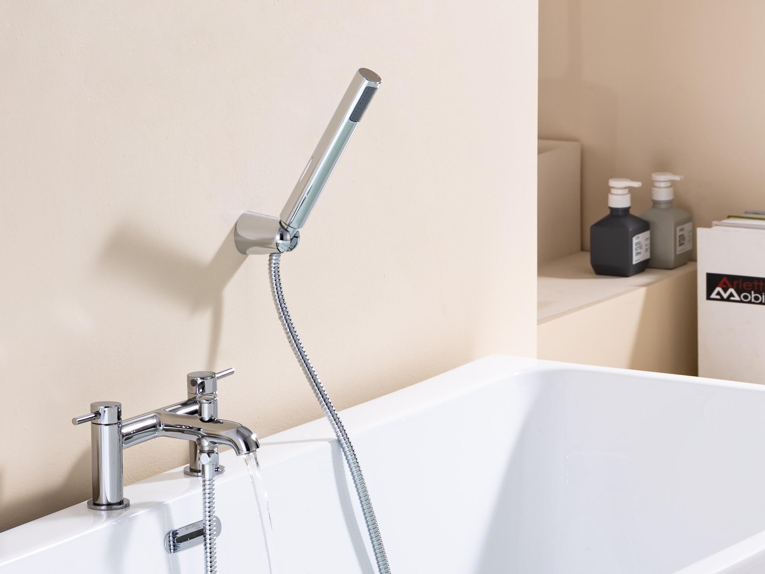 iflo Albany Deck Mounted Bath Shower Mixer - Chrome