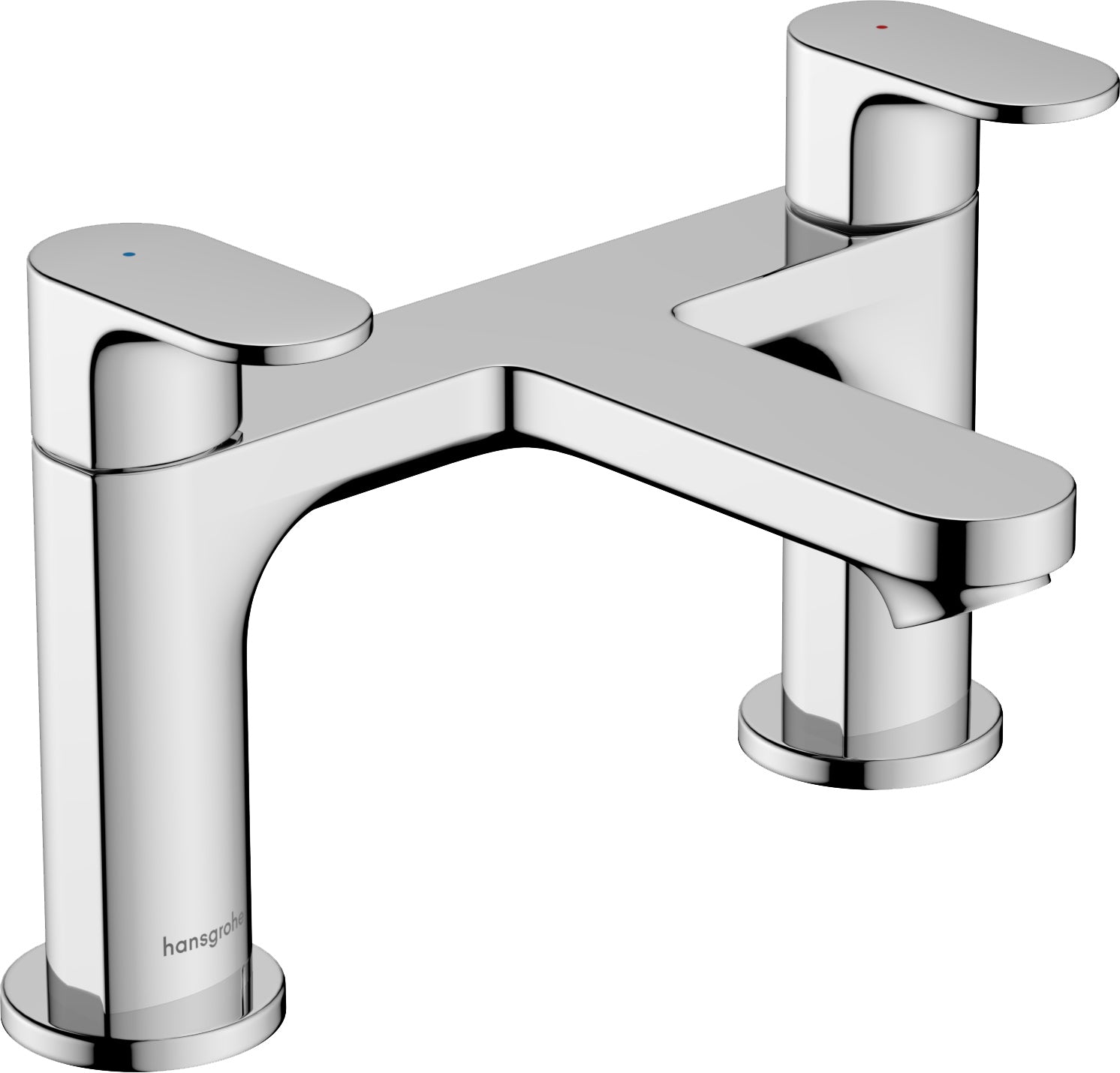 Hansgrohe Rebris S 2-Hole Rim Mounted Bath Mixer Chrome