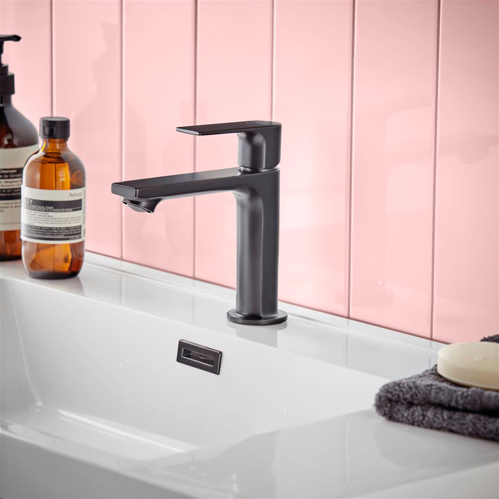 Hansgrohe Rebris S Single Lever Basin Mixer 110 Coolstart Without Waste Set Matt Black