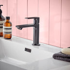 Hansgrohe Rebris S Single Lever Basin Mixer 110 Coolstart Without Waste Set Matt Black