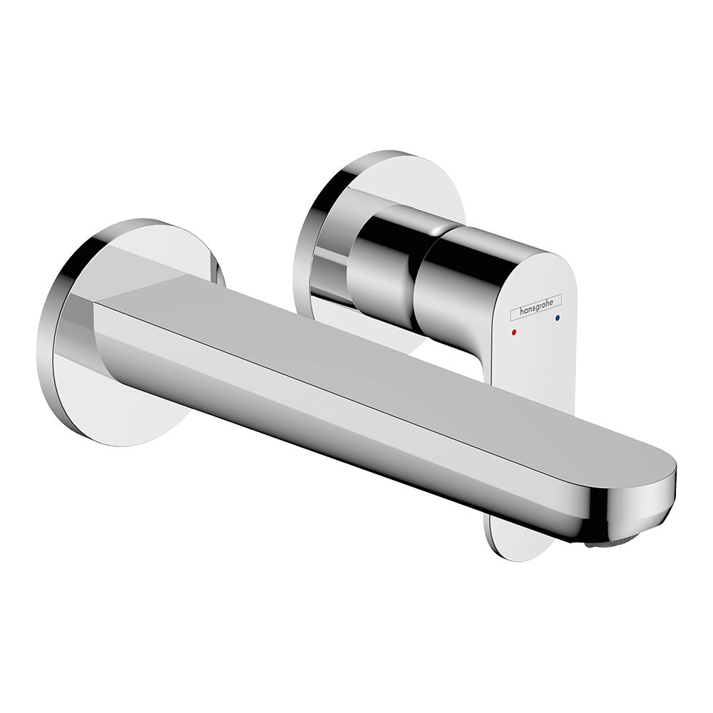 Hansgrohe Rebris S Single Lever Basin Mixer For Concealed Installation Wall-Mounted With Spout 200mm Chrome