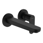 Hansgrohe Rebris S Single Lever Basin Mixer For Concealed Installation Wall-Mounted With Spout 200mm Matt Black