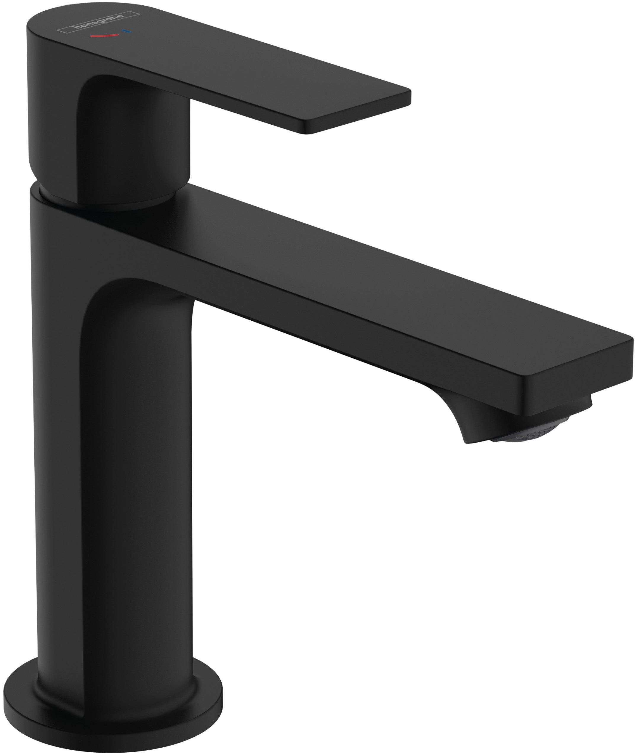 Hansgrohe Rebris E Single Lever Basin Mixer 110 Coolstart Without Waste Set Matt Black