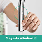 Hansgrohe Talis M54 Kitchen Mixer Tap 210, pull-out sPairay, 2jet, Chrome
