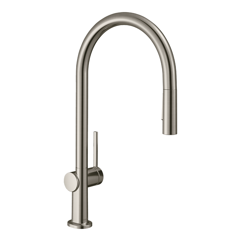 Hansgrohe Talis M54 Kitchen Mixer Tap 210, pull-out sPairay, 2jet, Stainless Steel Stainless Steel Finish