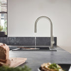 Hansgrohe Talis M54 Kitchen Mixer Tap 210, pull-out sPairay, 2jet, Stainless Steel Stainless Steel Finish