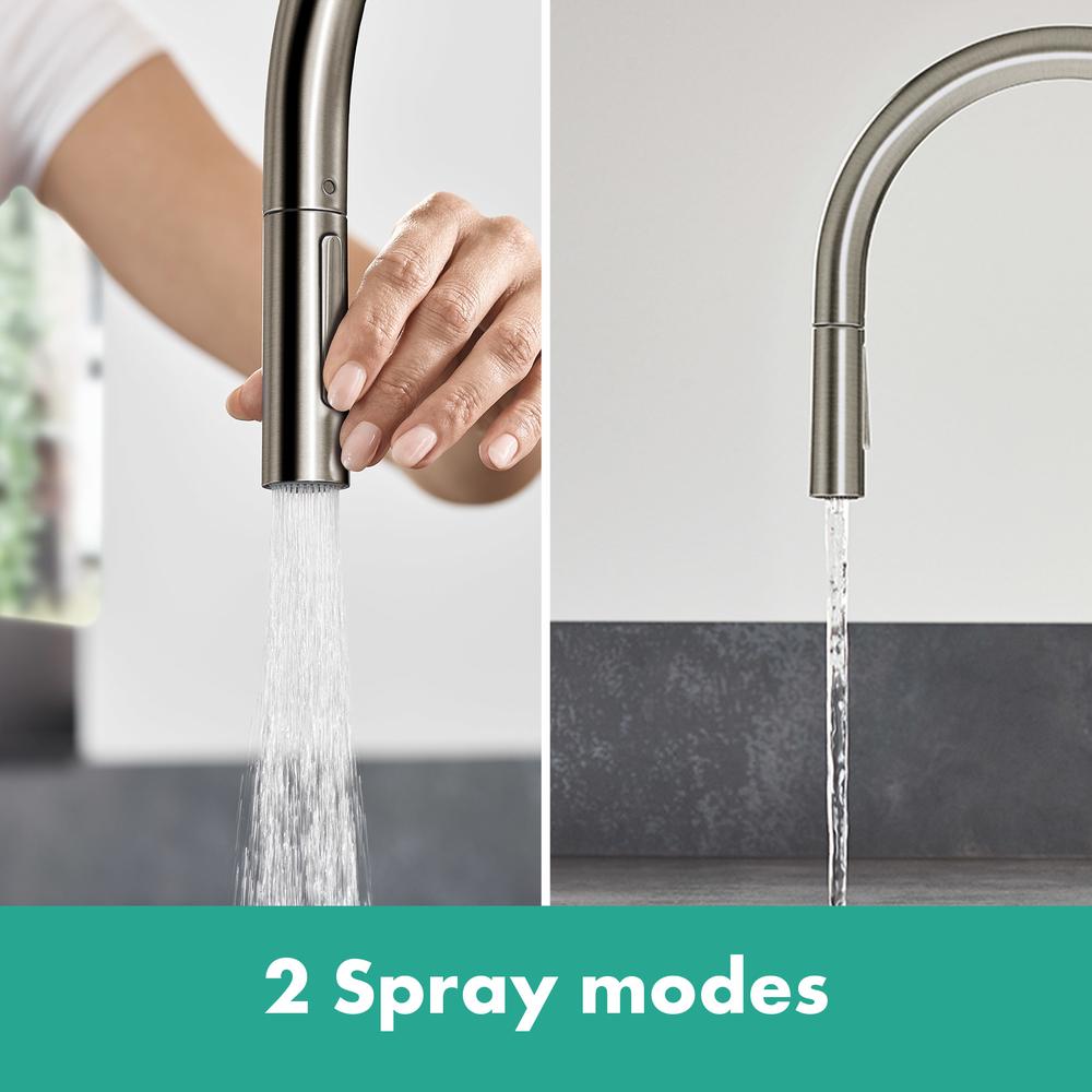 Hansgrohe Talis M54 Kitchen Mixer Tap 210, pull-out sPairay, 2jet, Stainless Steel Stainless Steel Finish
