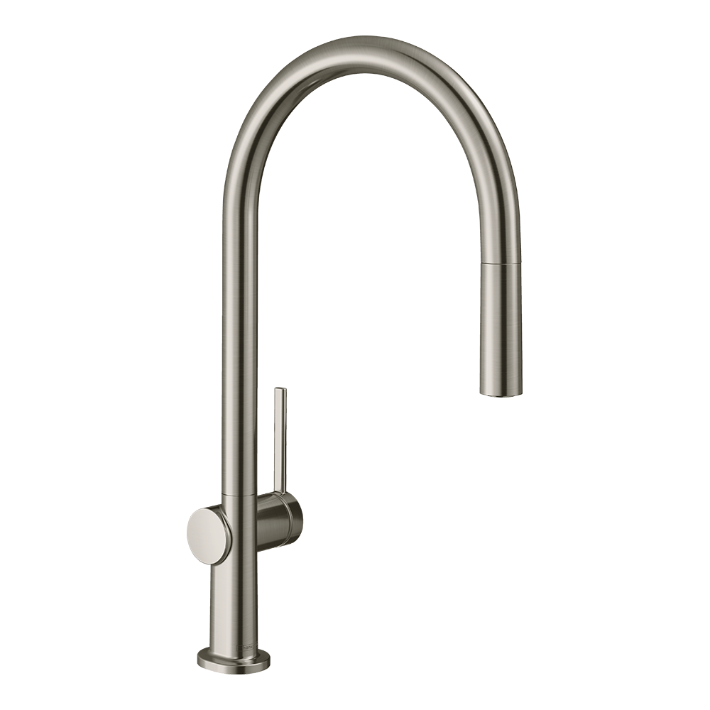 Hansgrohe Talis M54 Kitchen Mixer Tap 210, pull-out spout, 1jet, Stainless Steel Stainless Steel Finish