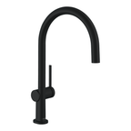 Hansgrohe Talis M54 Kitchen Mixer Tap 220, 1jet, Matt Black