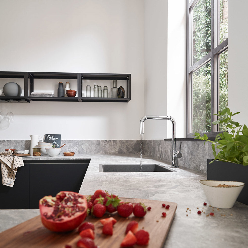 Hansgrohe Talis M54 Kitchen Mixer Tap U 220, 1jet, Chrome