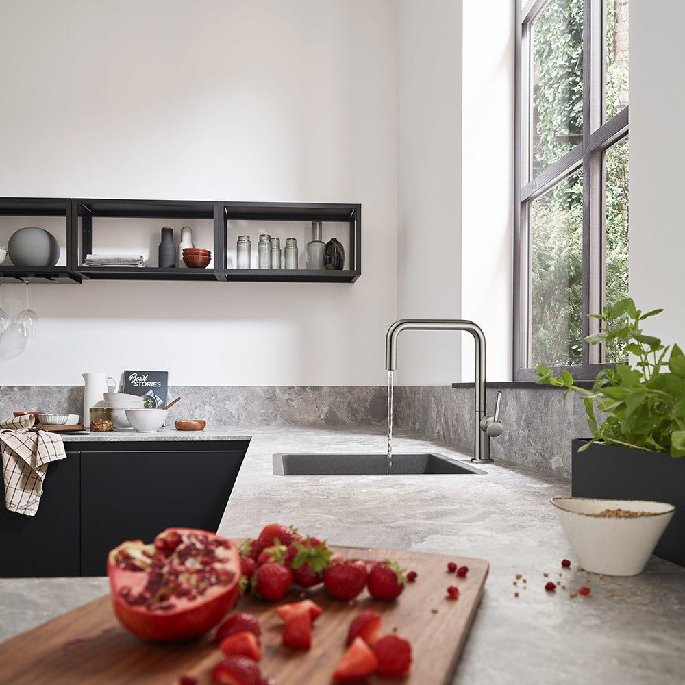Hansgrohe Talis M54 Kitchen Mixer Tap U 220, 1jet, Stainless Steel Stainless Steel Finish
