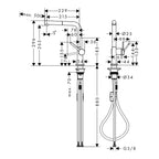 Hansgrohe Talis M54 Kitchen Mixer Tap 270, pull-out spout, 1jet, Stainless Steel Stainless Steel Finish