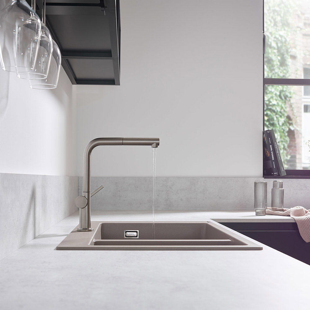 Hansgrohe Talis M54 Kitchen Mixer Tap 270, 1jet, Stainless Steel Stainless Steel Finish