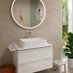 Hansgrohe Tecturis S Basin Mixer Tap for concealed installation wall-mounted EcoSmart+ with spout 16,5 cm, Chrome