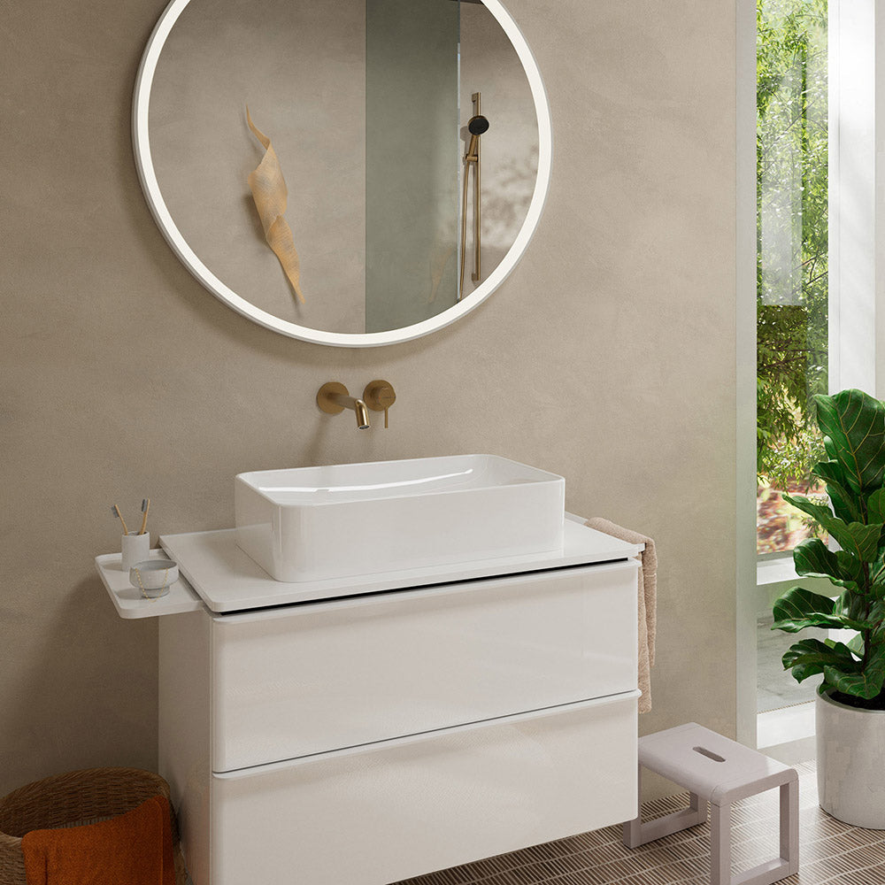 Hansgrohe Tecturis S Basin Mixer Tap for concealed installation wall-mounted EcoSmart+ with spout 16,5 cm Brushed Bronze