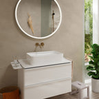 Hansgrohe Tecturis S Basin Mixer Tap for concealed installation wall-mounted EcoSmart+ with spout 16,5 cm Brushed Bronze