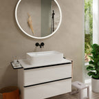 Hansgrohe Tecturis S Basin Mixer Tap for concealed installation wall-mounted EcoSmart+ with spout 16,5 cm, Matt Black