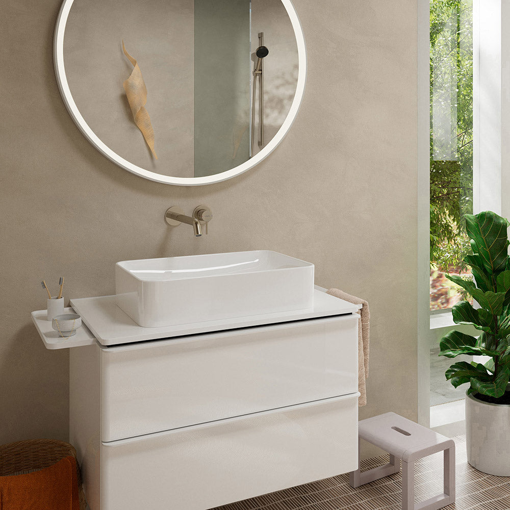Hansgrohe Tecturis S Basin Mixer Tap for concealed installation wall-mounted EcoSmart+ with spout 22,5 cm, Chrome