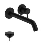 Hansgrohe Tecturis S Basin Mixer Tap for concealed installation wall-mounted EcoSmart+ with spout 22,5 cm, Matt Black