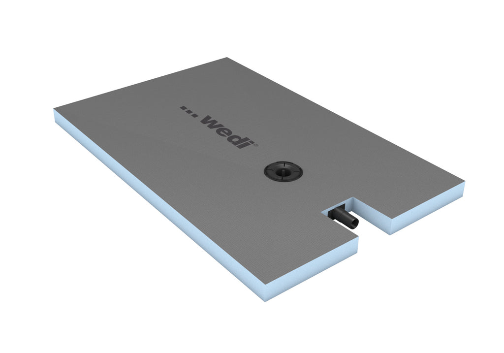 wedi Fundo Plano complete shower tray offset drain 1400x900x65mm