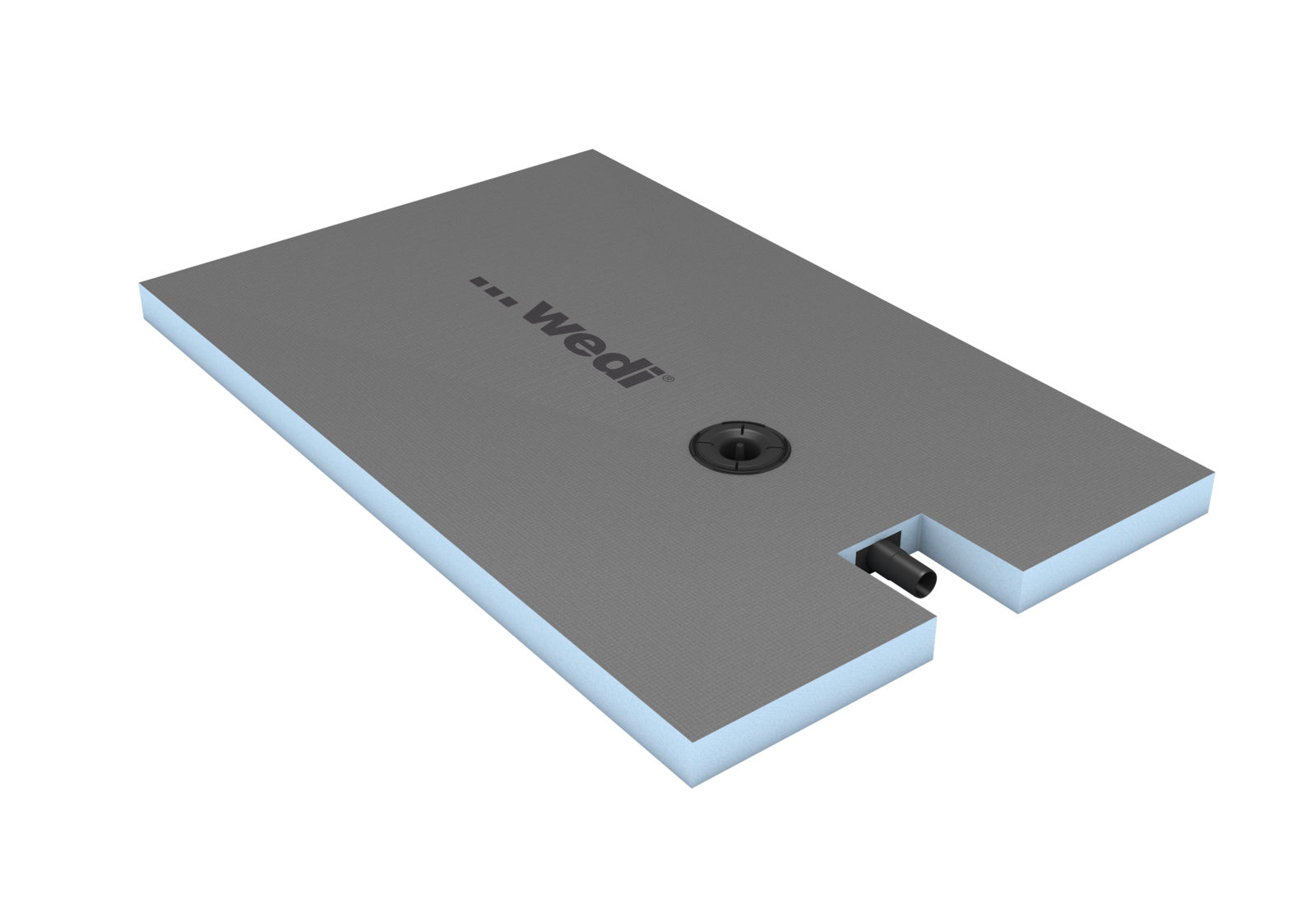 wedi Fundo Plano complete shower tray offset drain 1400x900x65mm