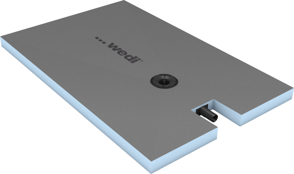 wedi Fundo Plano complete shower tray offset drain 1400x900x65mm