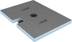wedi Fundo Plano complete shower tray long side connection 1200x900x65mm