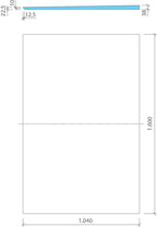 wedi Fundo sloping board for FU Flex stepped rebate 1040x1600x38mm