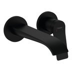 Hansgrohe Vivenis Basin Mixer Tap for concealed installation wall-mounted with spout 19,2 cm, Matt Black