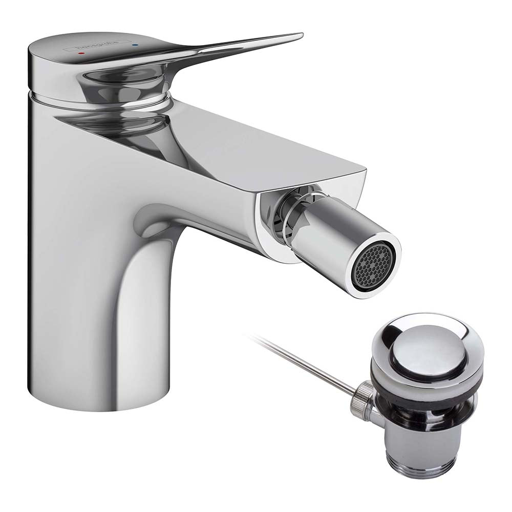 Hansgrohe Vivenis Bidet Mixer Tap with pop-up waste set, Chrome
