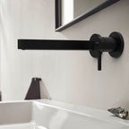 Hansgrohe Finoris Basin Mixer Tap for concealed installation wall-mounted with spout 22,8 cm, Matt Black