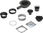 wedi Fundo Mini Max drain horizontal DN 40 square grid extra flat