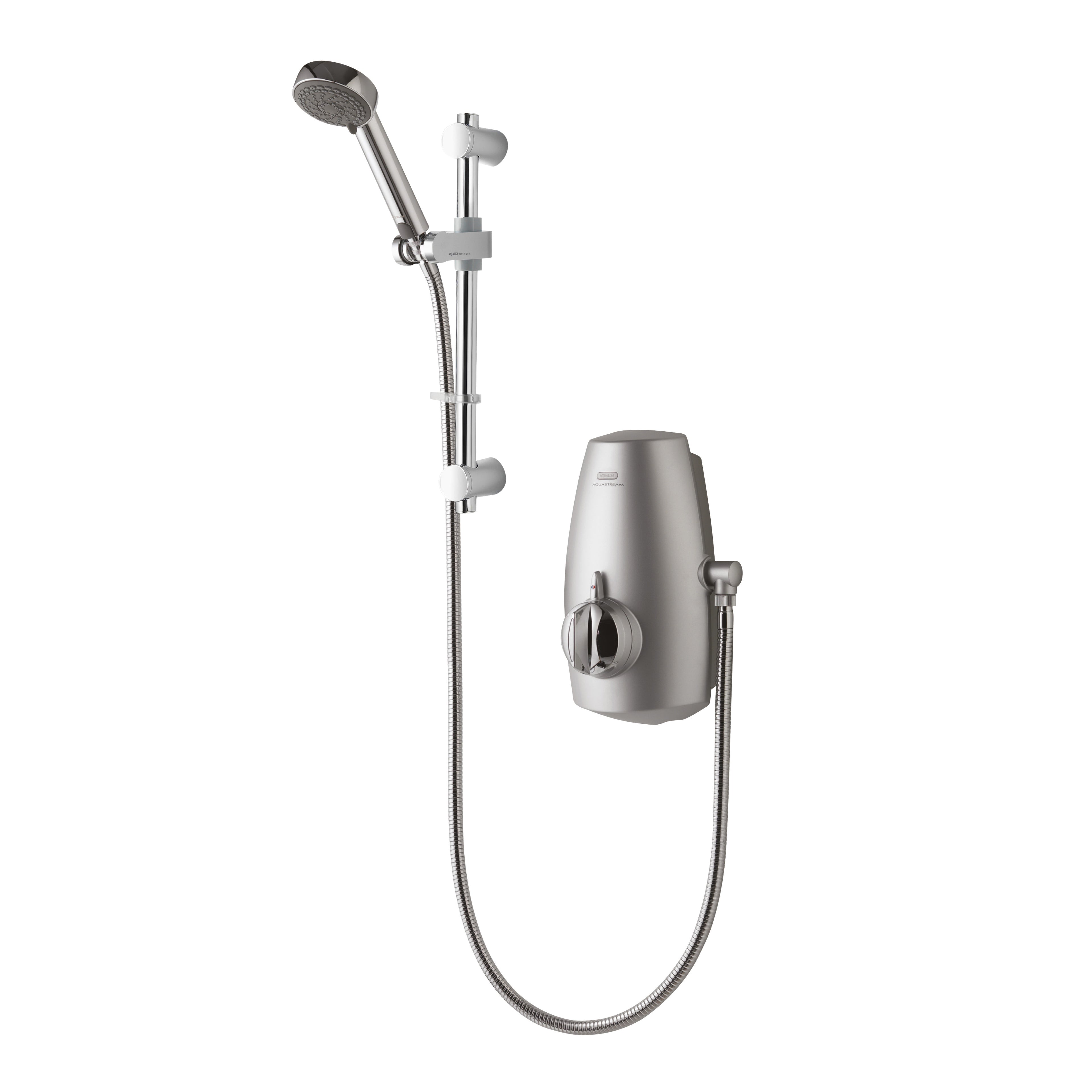 Aqualisa Aquastream Thermostatic Mixer Power Shower Satin Chrome 813.40.01