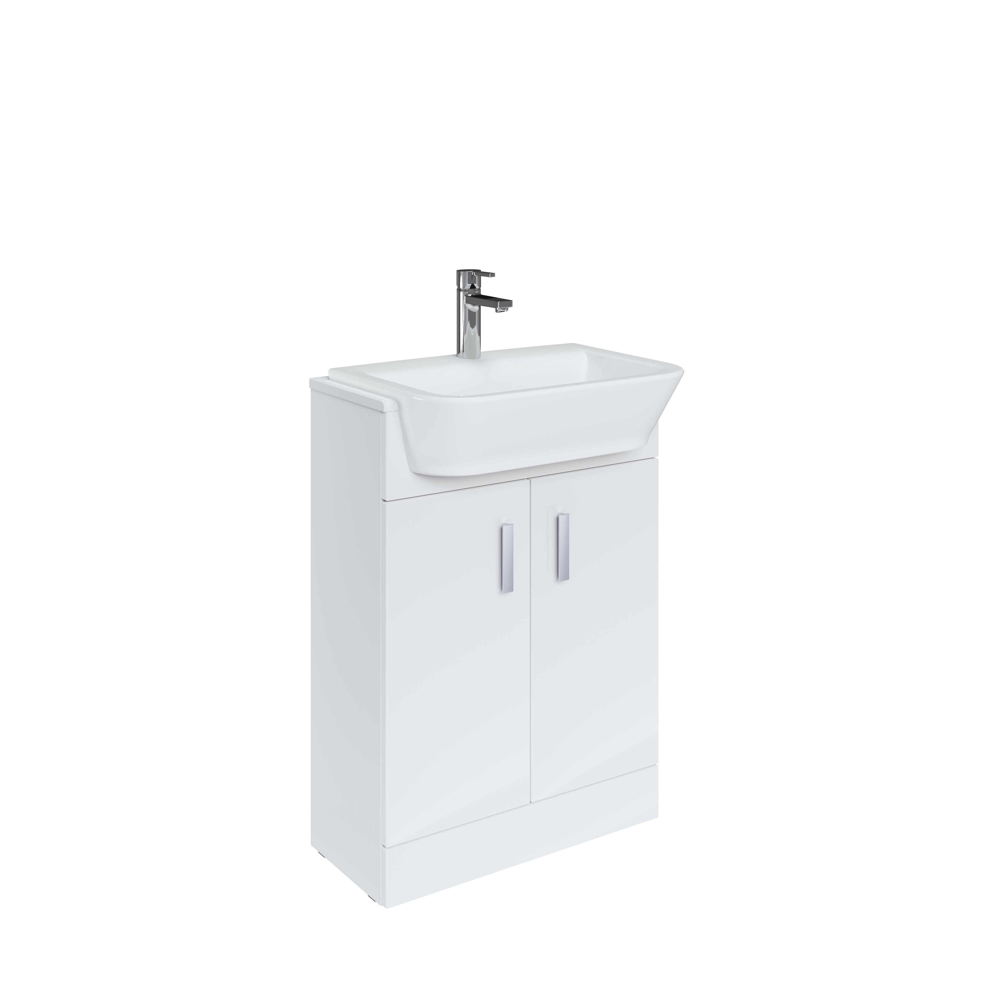 Roca Victoria Maxi Back-to-wall Washbasin Unit for The Gap 600mm - Gloss White