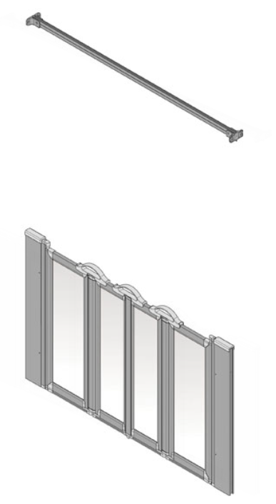 AKW Option N 900 High Screen Set X1700 Nh Silverdale Frosted