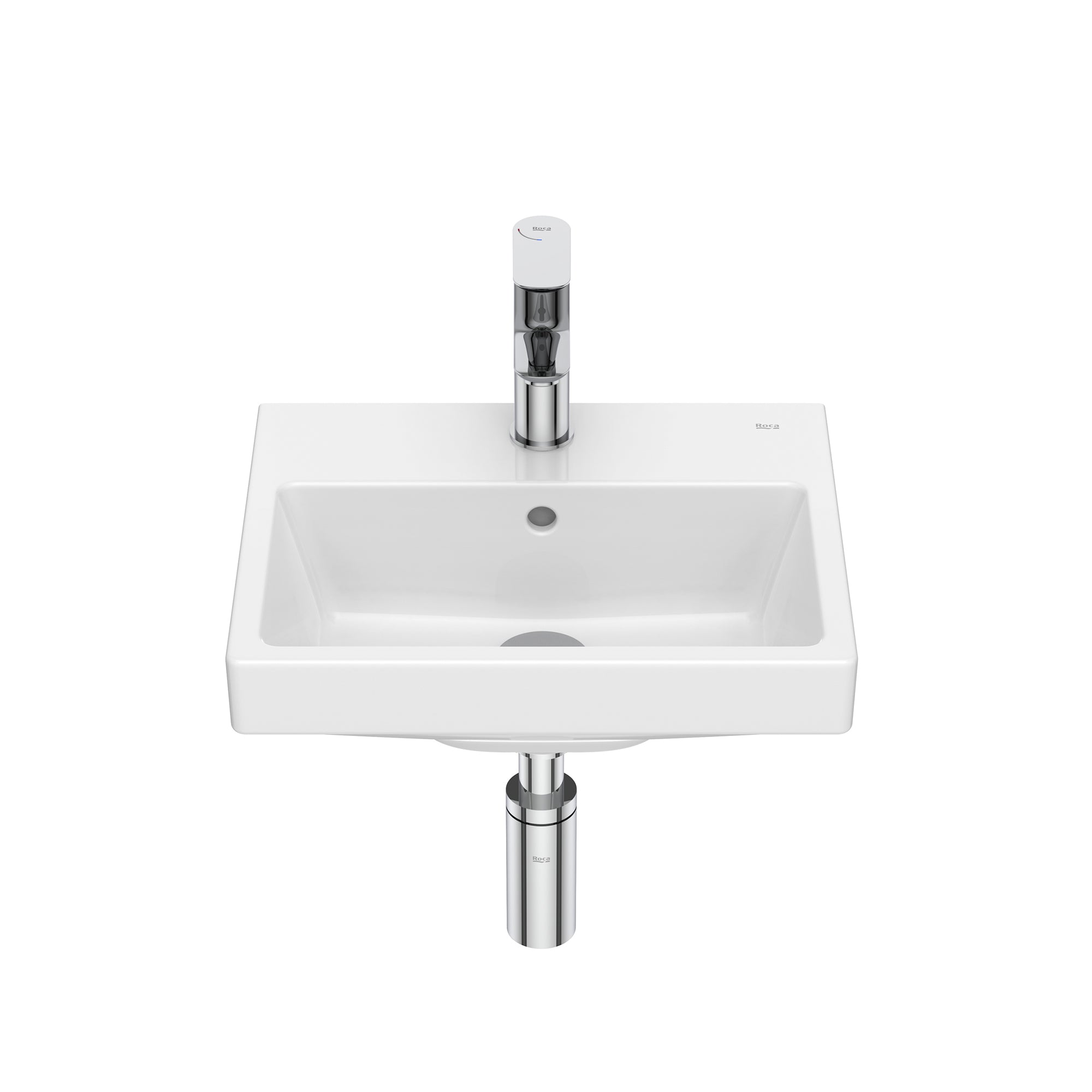 Roca The Gap Compact Wall-Hung Basin 400(L) X 320(W) X 162(H)mm White