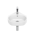 Roca The Gap Wall Hung Corner Basin 400X440 1 Tap Hole White