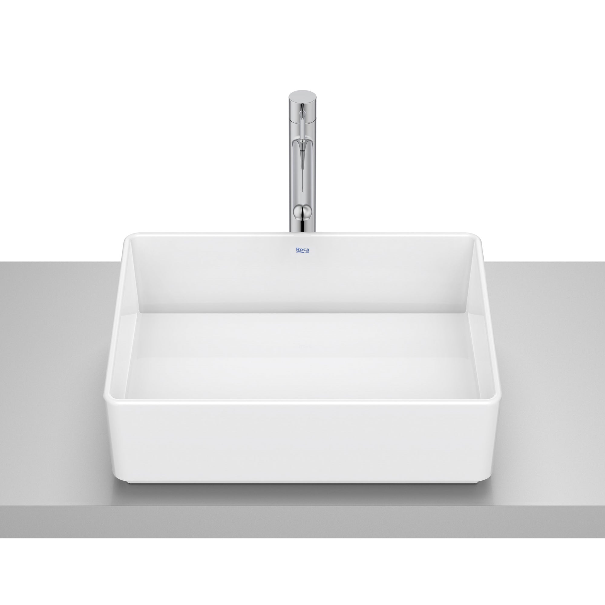 Roca Tura On Countertop basin 450(W) x 350(D) x 155(H)mm White - Supraglaze