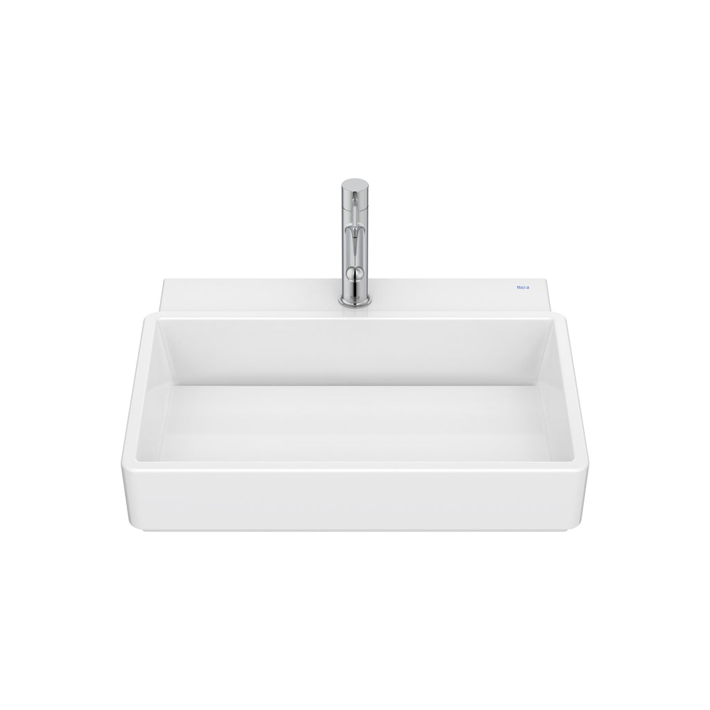 Roca Tura Compact wall-hung basin - 1 taphole Left Hand 550(W) x 430(D) x 150(H)mm White