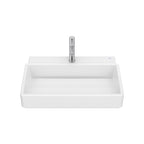 Roca Tura Wall-hung basin - 1 taphole 600(W) x 430(D) x 155(H)mm White