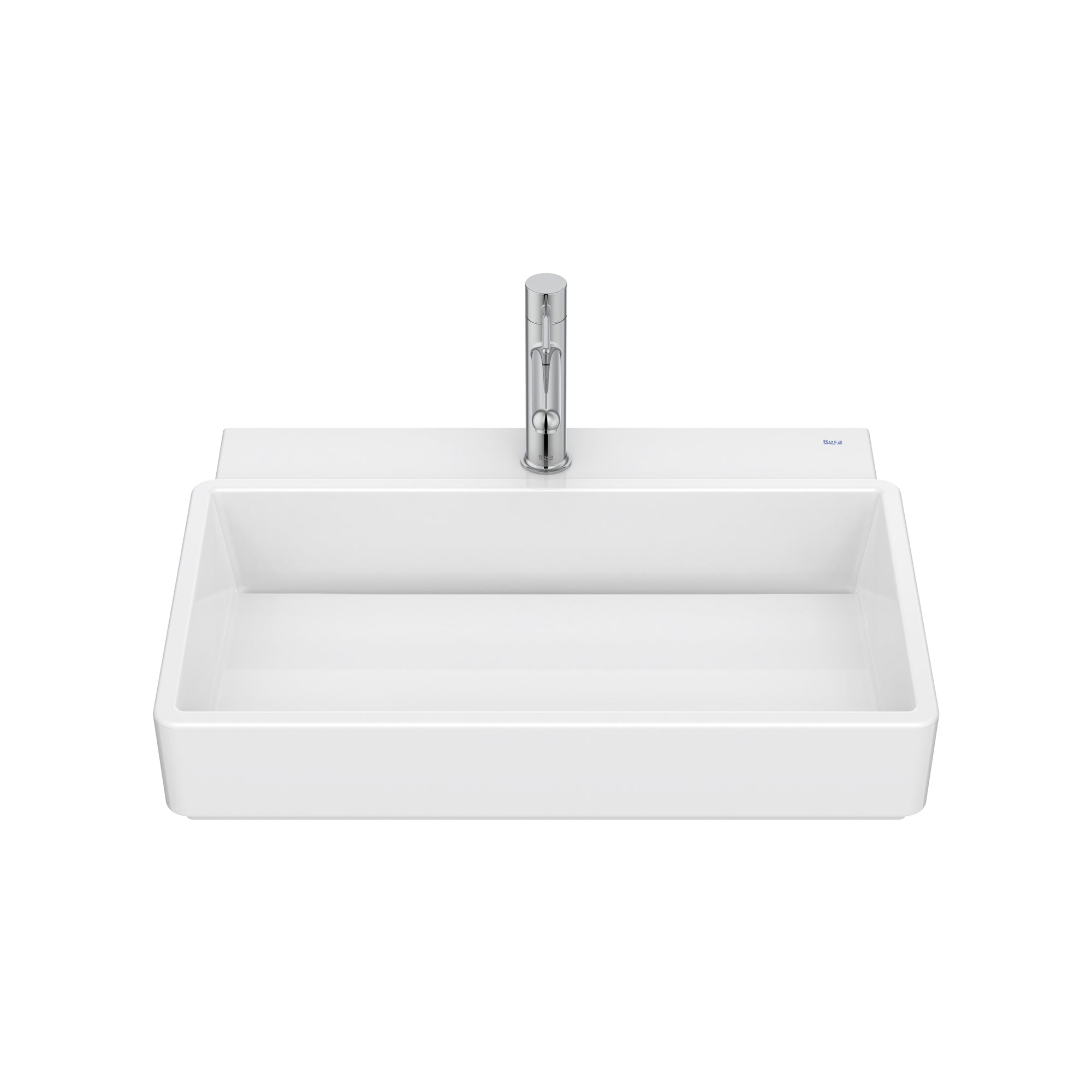 Roca Tura Wall-hung basin - 1 taphole 600(W) x 430(D) x 155(H)mm White