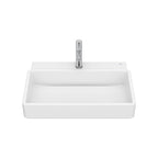 Roca Tura Wall-hung basin - 1 taphole 600(W) x 430(D) x 155(H)mm Matt White