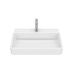 Roca Tura Wall-hung basin - 1 taphole 600(W) x 430(D) x 155(H)mm White - Supraglaze