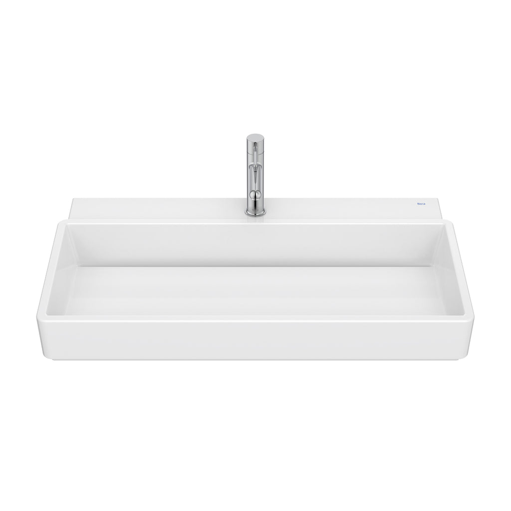 Roca Tura Wall-hung basin - 1 taphole 800(W) x 430(D) x 155(H)mm White