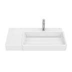 Roca Tura Wall-hung basin - 1 taphole 800(W) x 430(D) x 155(H)mm Right Hand White