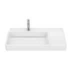 Roca Tura Wall-hung basin - 1 taphole Left Hand 800(W) x 430(D) x 155(H)mm White
