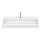Roca Tura Wall-hung basin - 1 taphole 1000(W) x 430(D) x 155(H)mm Matt White