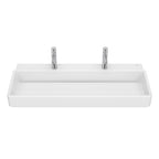 Roca Tura Wall-hung basin - 2 tapholes 1000(W) x 430(D) x 155(H)mm White