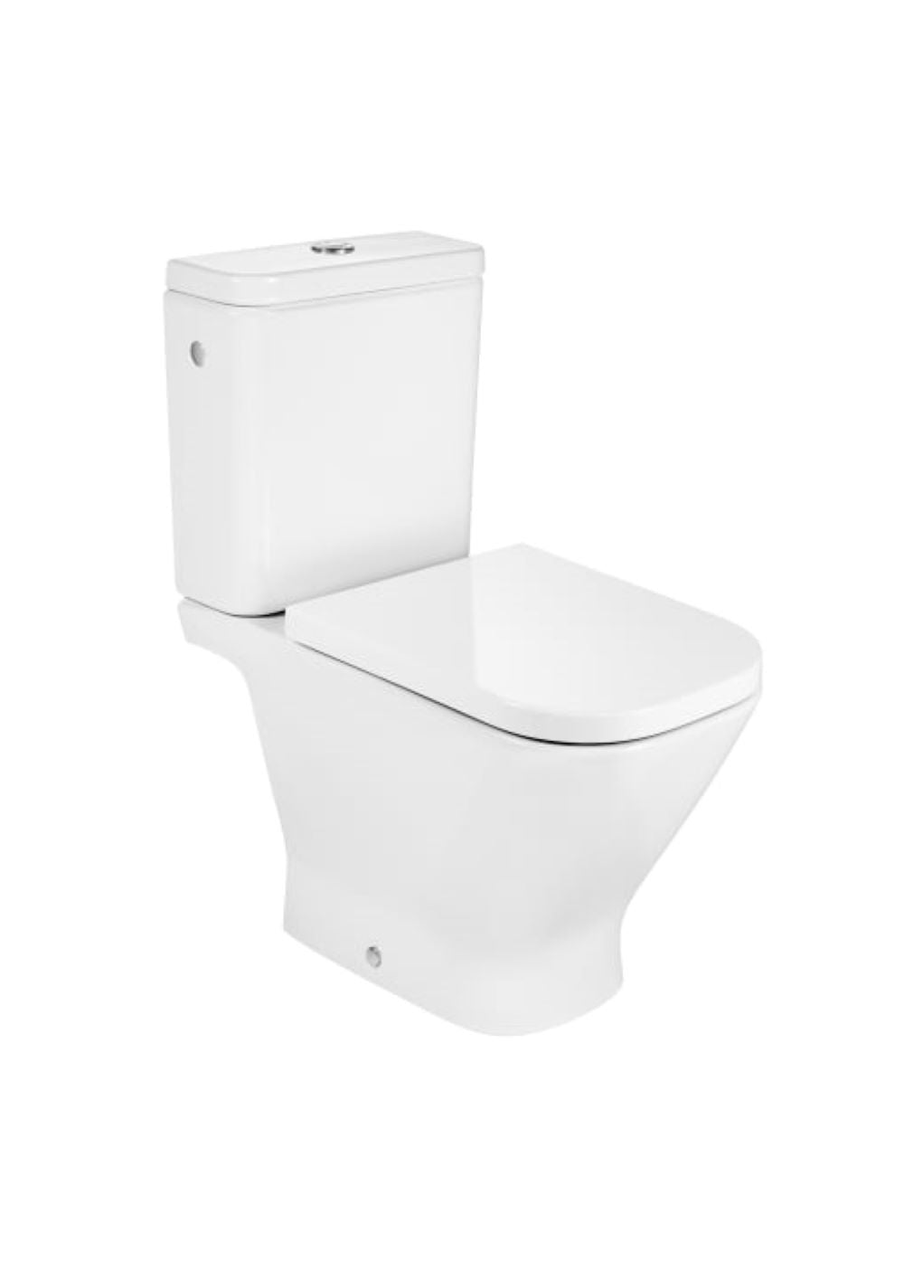 Roca The Gap Close Coupled Rimless Toilet Pan White