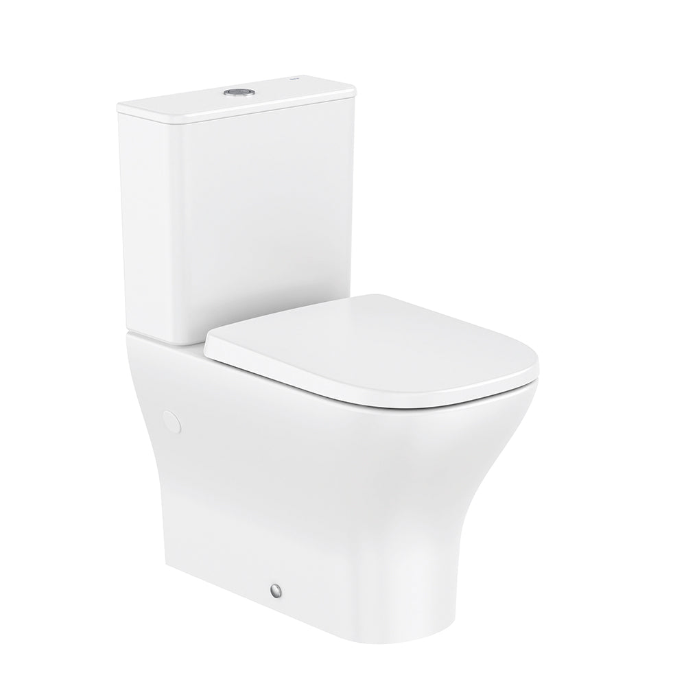 Roca Optica Fully Back to Wall Closed Coupled Pan with Roca Rimless Vortex